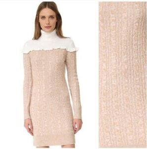 NWT Club Monaco Cable Knit Merino Wool Mini Dress